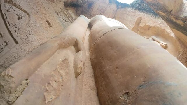 Carvings at The Rock-cut Jain monuments of Gwalior &ndash; Gopachal Parvat, Gwalior, Madhya  Pradesh, India 