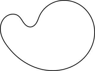 blob line decoration vector
