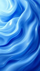 Abstract Blue Liquid Swirl Background Wallpaper