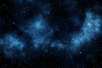 Deep Space Nebula and Stars Shine Brightly Across the Vast Cosmos Background.