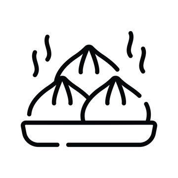 recommend clip art: Traditional chinese dumplings, asian food, steamed chinese bun vector design