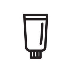 Toothpaste tube with a sleek design, perfect for dental care and hygiene.