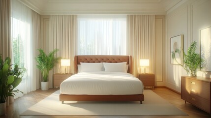Sunlit Modern Bedroom Interior Design