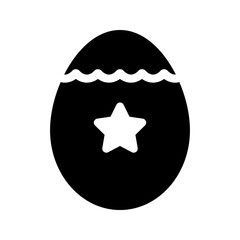 solid Cracked or broken Easter egg, showcasing a unique, imperfect design.