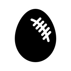 solid Simple Easter egg with a smooth, solid color and minimal design.