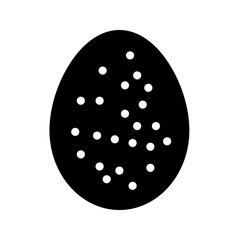 many Easter egg with a dotted pattern, creating a playful and festive design.