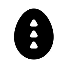 solid Easter egg with a triangular shape, offering a unique twist on traditional designs.