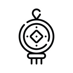 Amulet icon design in trendy style ready to use vector