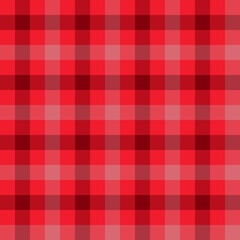 Seamless plaid pattern background in red and grey.
