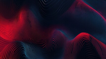 Fototapeta premium Layers of abstract glowing lines forming a decision matrix.