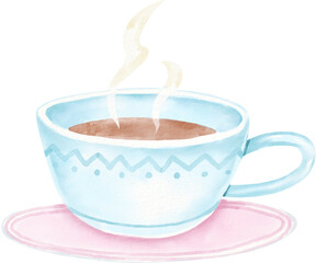 watercolor coffee mug