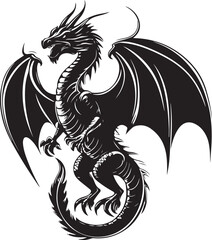 black dragon vector