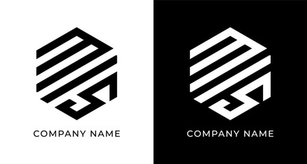 Modern MLS Letter Monogram Design for Today's Business