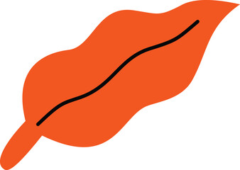 icon element plant, leaf and flowers