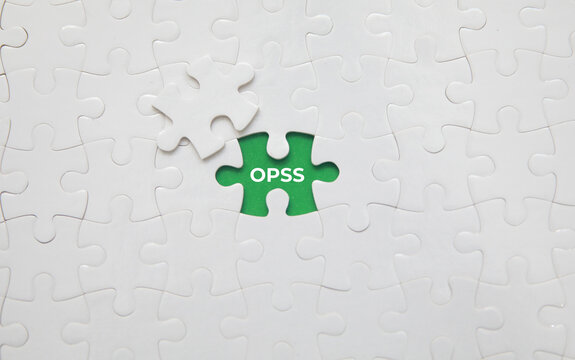 Missing puzzle piece with the exclamation word oops. Mistake or error concept.