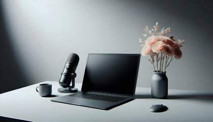 laptop in the office