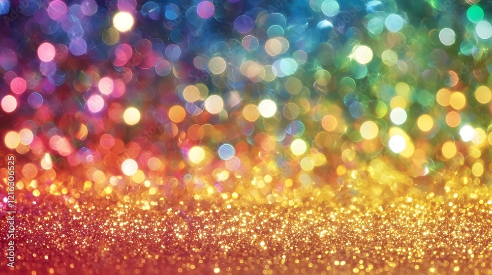 Leinwandbilder mesmerizing and vibrant colorful glitter texture with a smooth gradient effect perfect for versatile