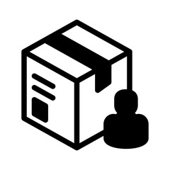 package receiver solid icon