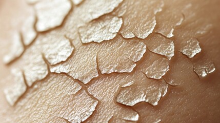 A close-up of scaly, dry skin on an elbow, symbolizing poor skincare and hydration issues.