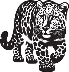 Tiger Full Body Vector SIlhouette Design