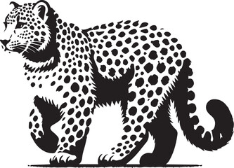 Tiger Full Body Vector SIlhouette Design
