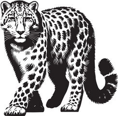Tiger Full Body Vector SIlhouette Design