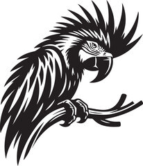 Spix Macaw Parrot Vector Design 