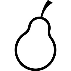 Simple vector icon pear
