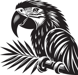 Spix Macaw Parrot Vector Design 