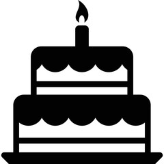 Simple vector icon cheesecake