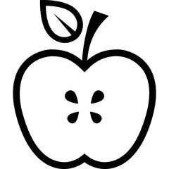 Simple vector icon apple
