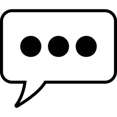 Simple vector icon chat
