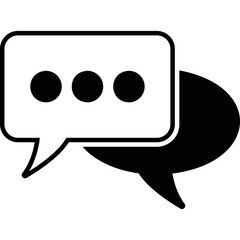 Simple vector icon chat