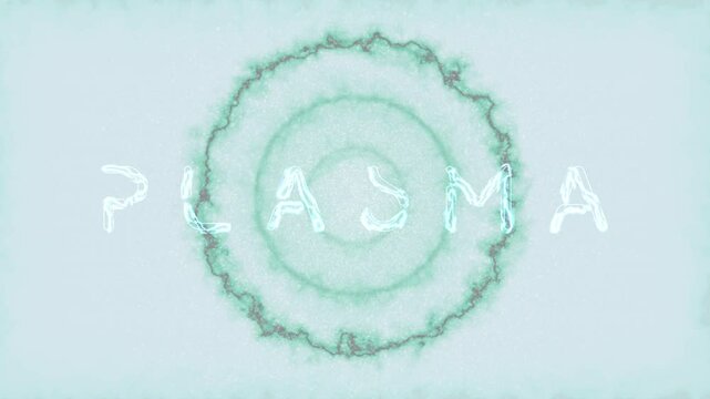 Plasma text with glowing, energy orbs on light background. Ideal for science fiction, documentaries, explainers on physics, aether, fusion, space, stars, and new age concepts.