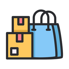 package bag shopping filled icon