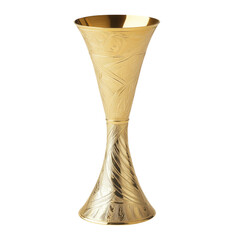 Elegant Gold Bakhoor Burner, Ornate Incense Holder Isolated on White, Arabic Design, Emphasizing Tradition and Aromatic Experience