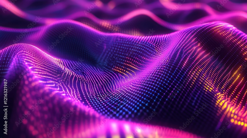 Poster quantum computing-inspired visualization using binary patterns.