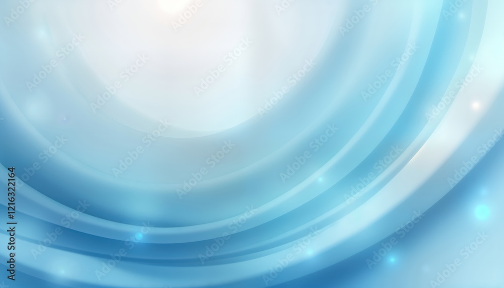 Poster Abstract smooth pastel light blue gradient background design. Soft colours blend smoothly creating soft blur effect with light blue, white hues. Modern, trendy design ideal for web banner templates