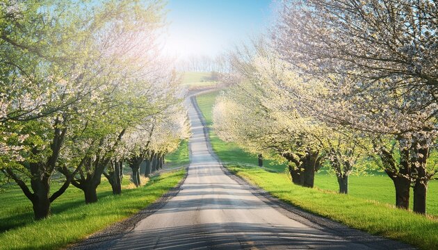 Road In Spring