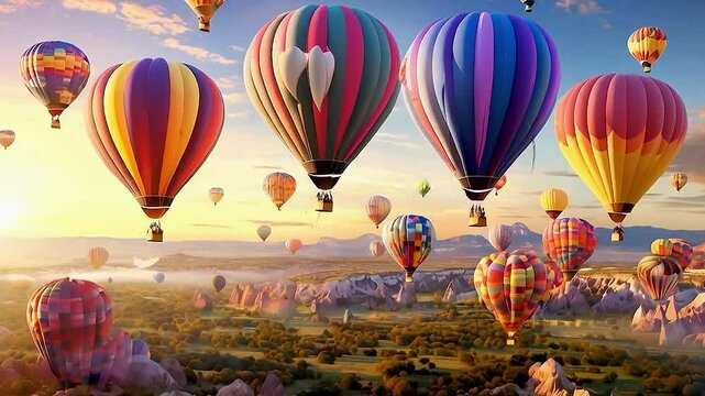 hot air balloons