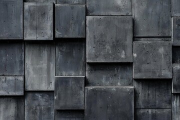 Black concrete wall seamless texture, grunge background