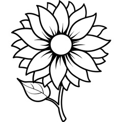 illustration of a sunflower