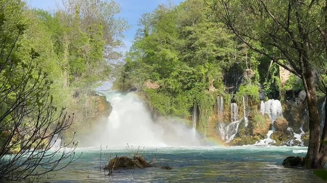 Bilusica Buk Waterfall on the Krka River - Krka National Park, Croatia (Slap Bilu&scaron;ića buk ili vodopad Bilu&scaron;ića buk na rijeci Krki - Nacionalni park Krka, Hrvatska)