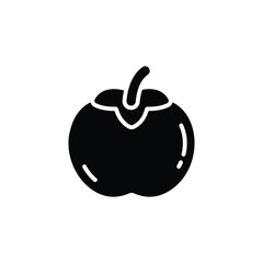 Vector design of persimmon fruit, healthy and organic diet