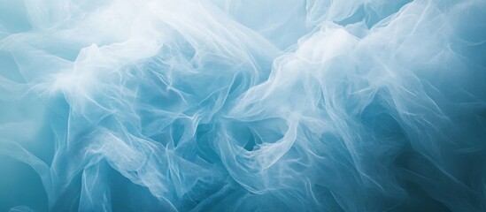 Fototapeta premium Abstract Blue Tulle Fabric Texture