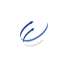 arrow logo icon growth economi trading icon illustration