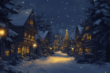 Fototapeta premium Background for a Christmas card to send greetings to the family during holiday season on xmas celebration