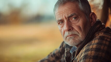 A poignant portrayal of a lonely retired man reflecting on his life filled with sadness and regret.