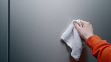 Cleaning a streak-free stainless steel refrigerator home kitchen maintenance guide indoor close-up household tips