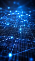 Global Network Connections. Digital Data Flow, Modern Technology, and Communication Concept.